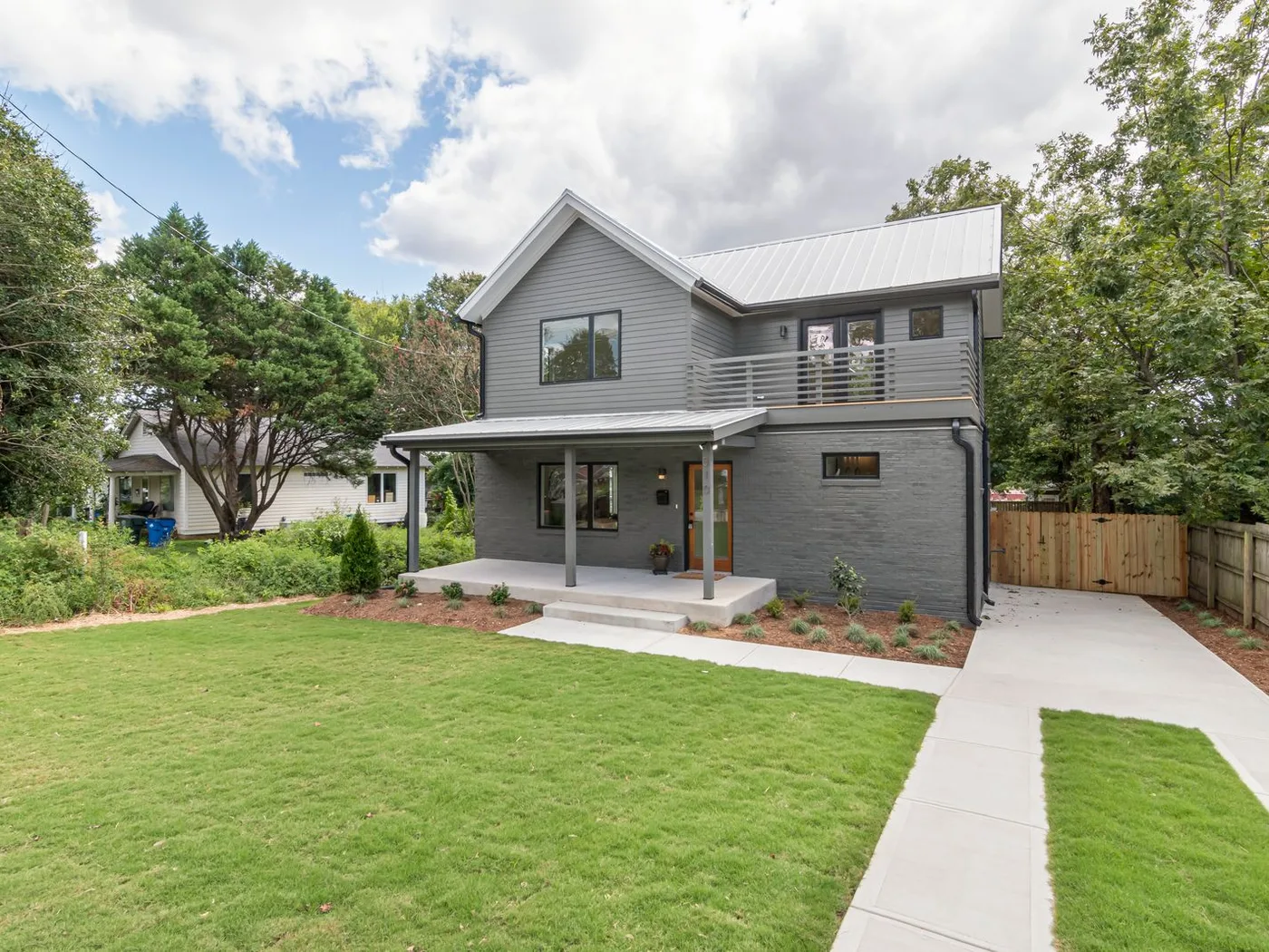 A fresh green lawn at a residential home